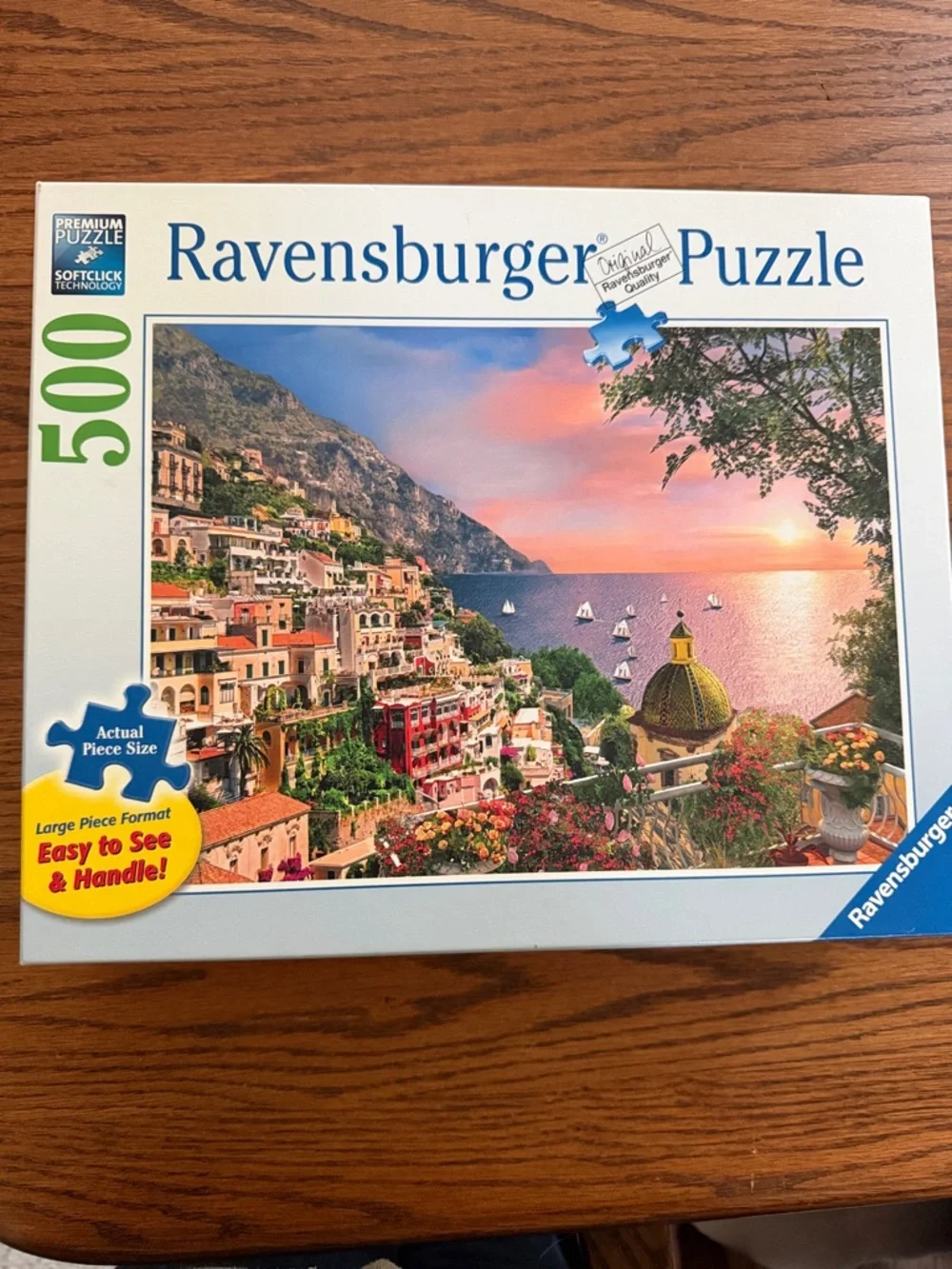 Ravensburger 500-Piece Coastal Sunset Puzzle – Sunset Multi-Color - Picture 1 of 3